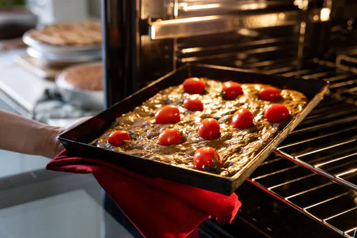 Marcato Blue Iron Tray, for pizza, foccacia & detrot pizza