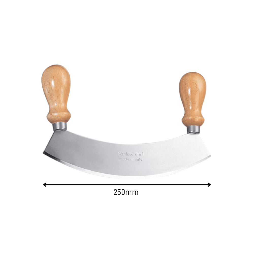 Traditional Italian Mezzaluna Chopper - Large - Pasta Kitchen (tutto pasta)