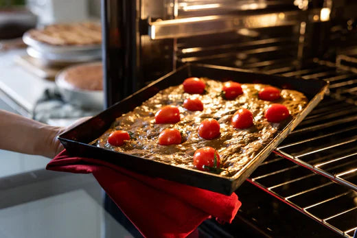 Marcato Blue Iron Tray, for pizza, foccacia & detrot pizza