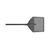 Cerutti Inox Tough square pizza peel with grey anodised aluminium handle