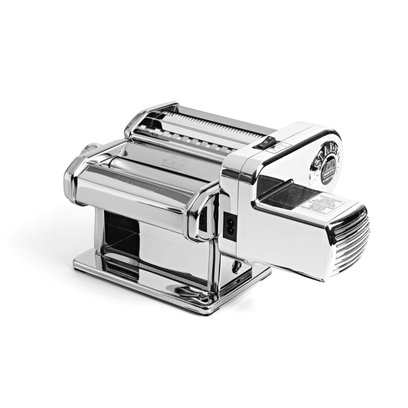 Marcato Atlasmotor+ pasta maker on a white background