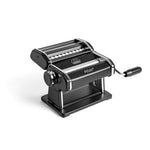 Black pasta maker with a Marcato logo on a white background