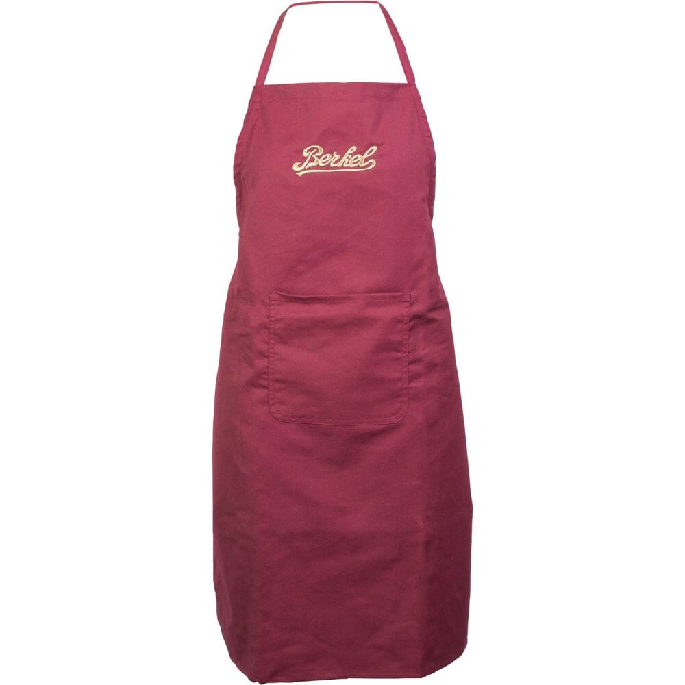 Berkel Apron – Red or Black Cotton with Gold Embroidery