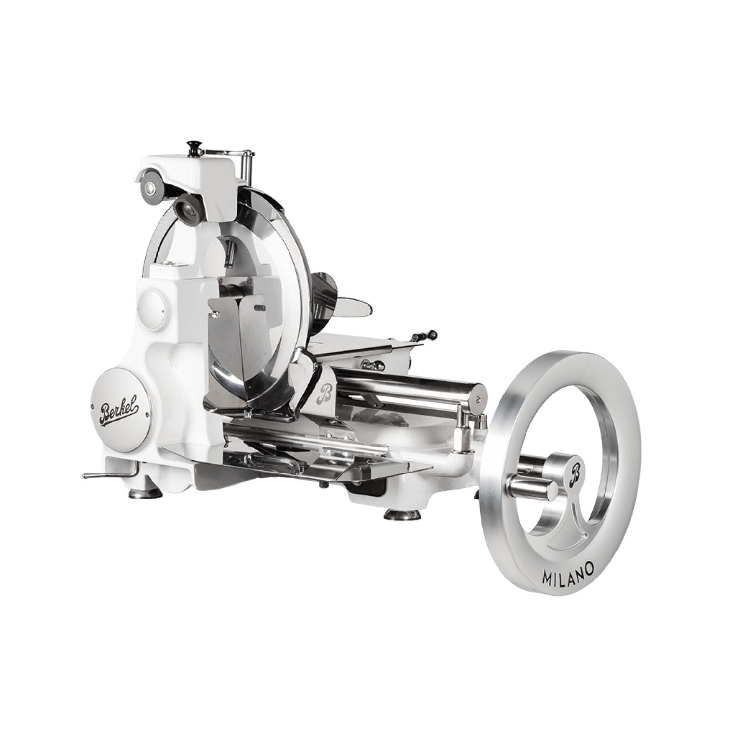  Berkel Volano B114X flywheel slicer on a white background