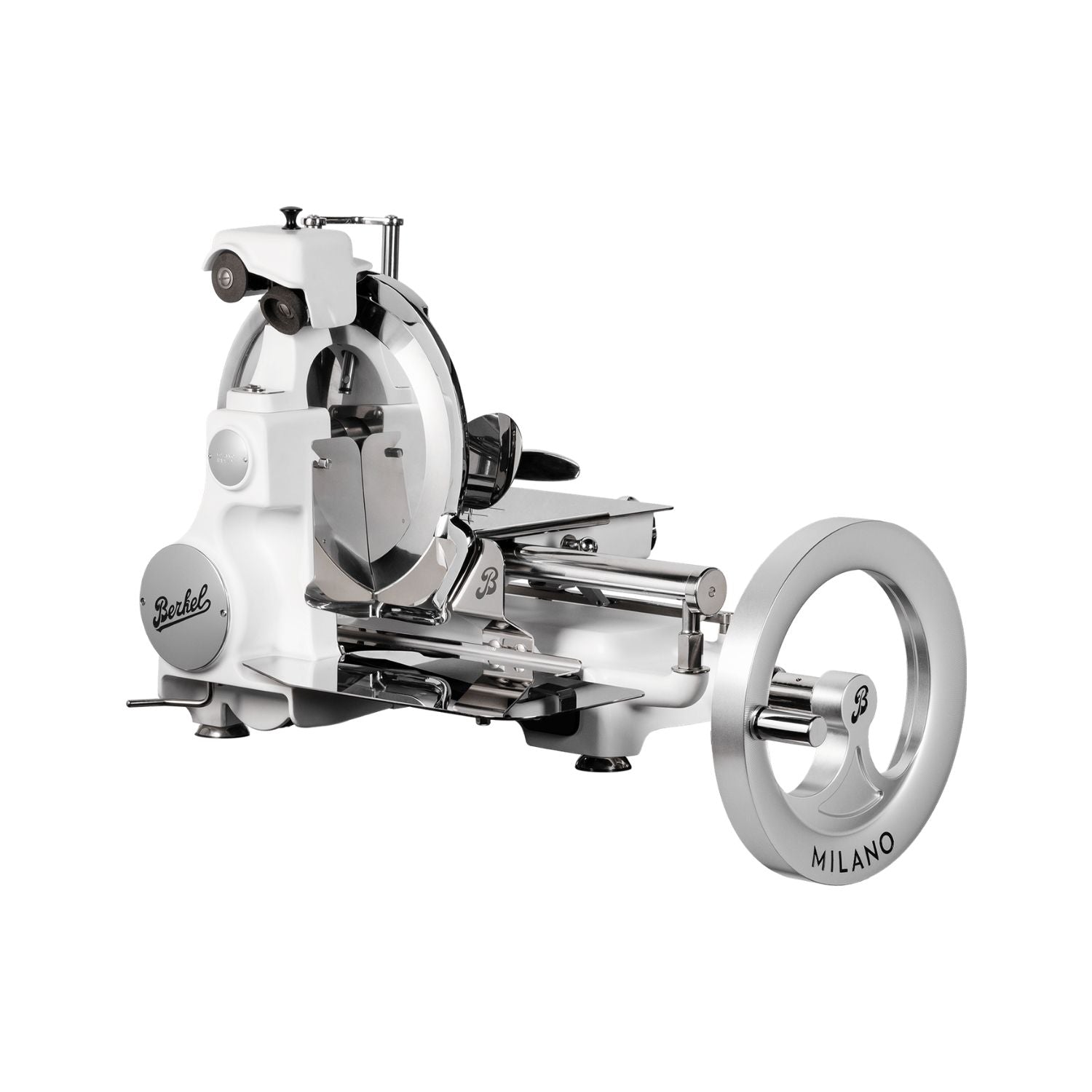  Berkel Volano B114X flywheel slicer on a white background