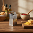 Metal Box Grater on wooden counter top
