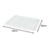 Pizza Dough Box and Lid - White - 30 x 40cm