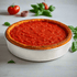 Deep Pan Pizza with tomatoe topping