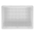 Overhead view of the 30 x 40cm Genus Dei perforated dough tray with round airflow holes