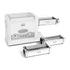Marcato Pasta Fresca with 3 attachments on a white background
