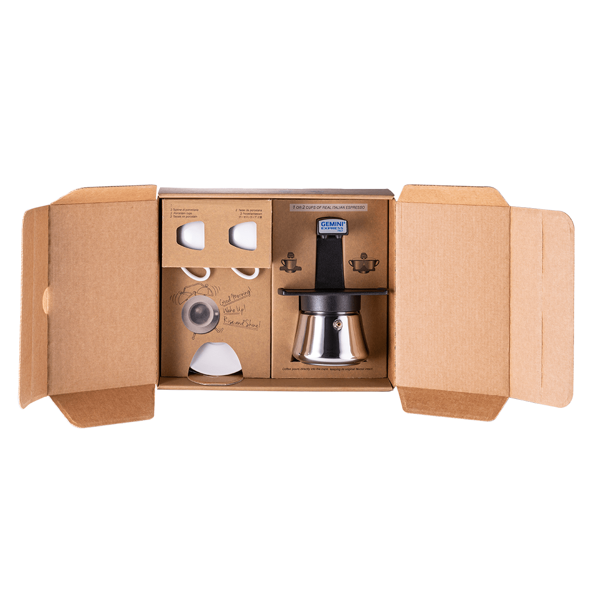 Milu Espresso Maker Inductie | 4, 6 Bekers | Roestvrij staal Milu Espresso Maker Inductie | 4, 6 Bekers | Roestvrij staal
