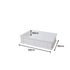 Pizza Dough Box and Lid - White - 30 x 40cm