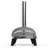 ZiiPa Piana wood-fired pizza oven in Charcoal, front view on white background