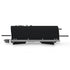 ZiiPa Piana wood-fired pizza oven in Charcoal, side view on white background with legs folded and chimney detached.