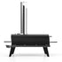 ZiiPa Piana wood-fired pizza oven in Charcoal, side view on white background