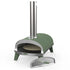 ZiiPa Piana wood-fired pizza oven in Eucalyptus, 3/4 angle on white background