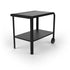 Vallone Pizza Oven trolley in Charcoal, 3/4 view on a white background