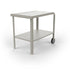Vallone Pizza Oven trolley in Chalk, 3/4 view on a white background