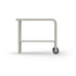 Vallone Pizza Oven trolley in Chalk, side view on a white background