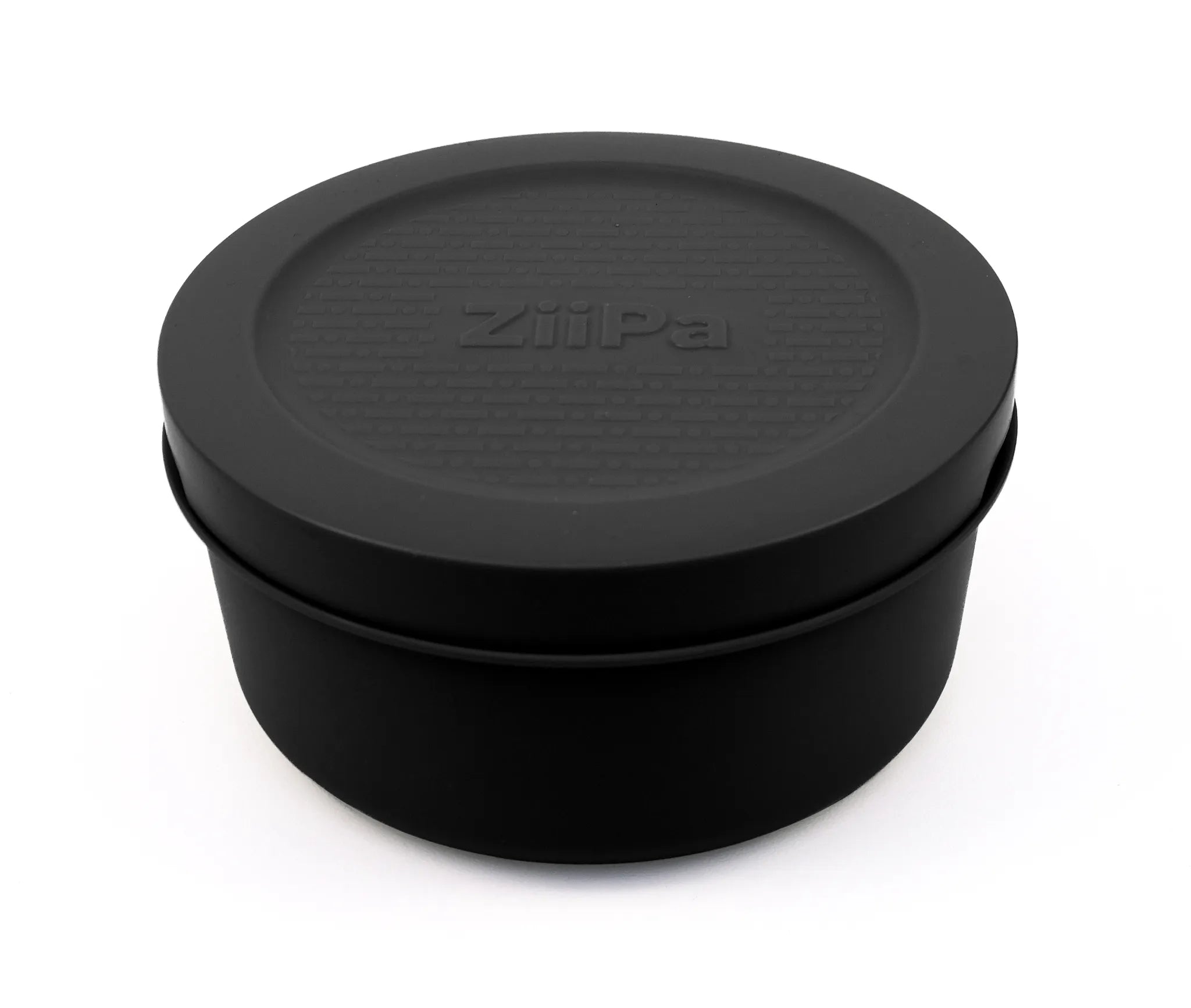 Charcoal Spetina dough box with the lid attached on a white background