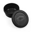 Charcoal Spetina dough box showing the interior and the lid on a white background