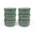 Set of 6 Eucalyptus Spetina dough boxes stacked on a white background