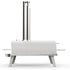 ZiiPa Piana wood-fired pizza oven in Chalk, side view on white background
