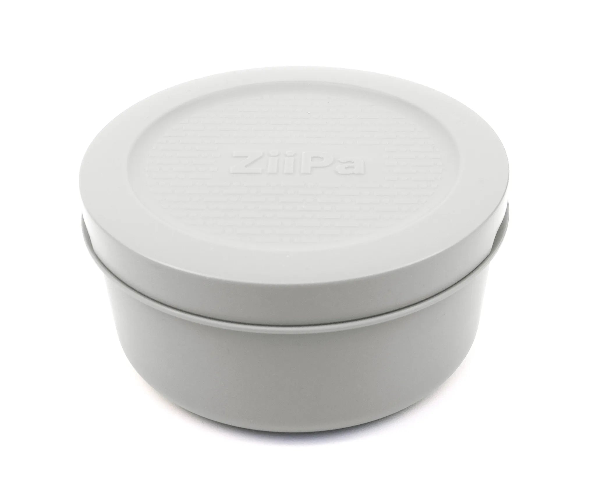 Chalk Spetina dough box with the lid attached on a white background