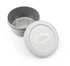 Chalk Spetina dough box showing the interior and the lid on a white background