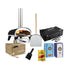 ZiiPa Piana Starter Kit in charcoal: pizza oven, peel, storage bag, box of beech pellets, scoop, San Marzano tomatoes, 00 flour and semola