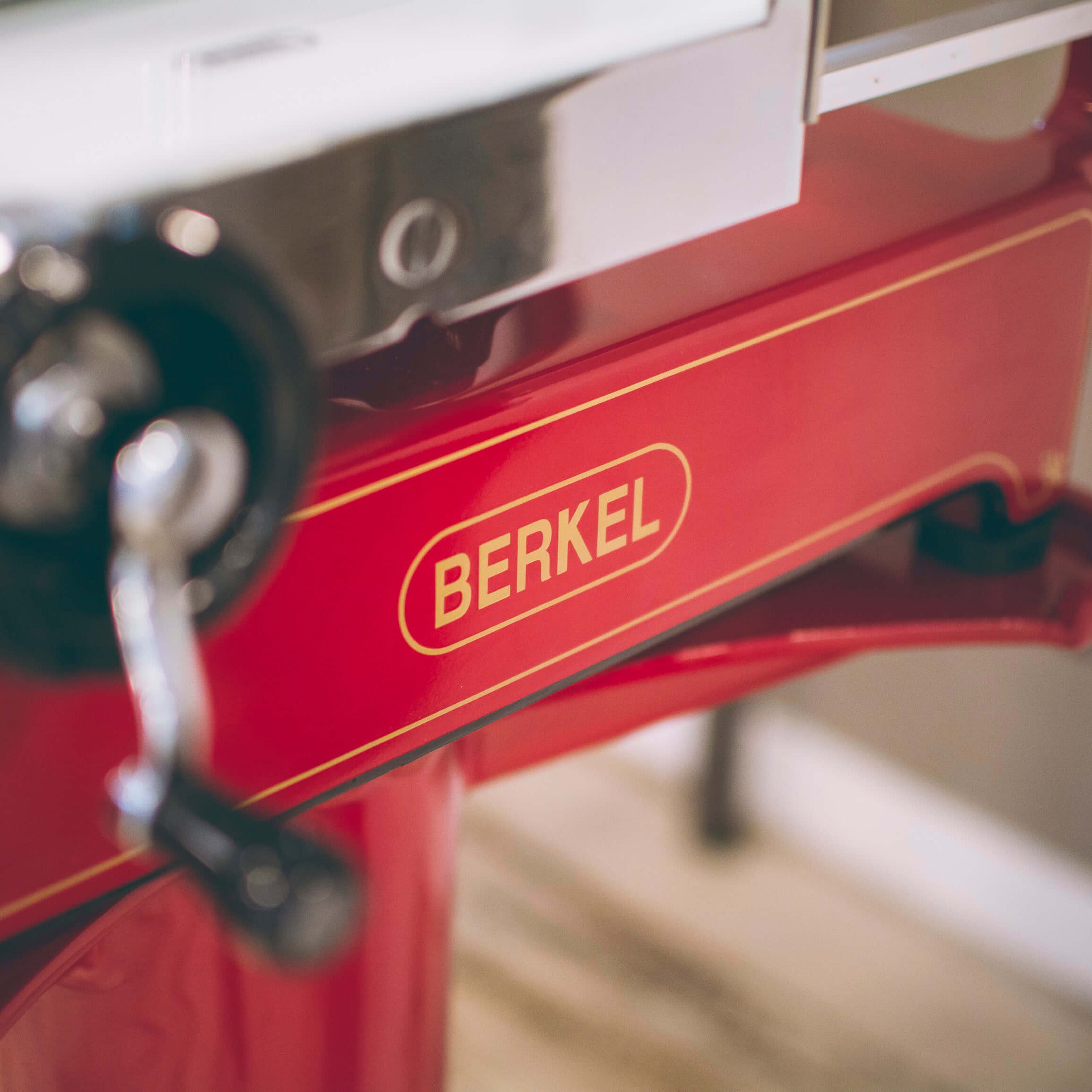 Close up of Berkel branding on a Volano P15