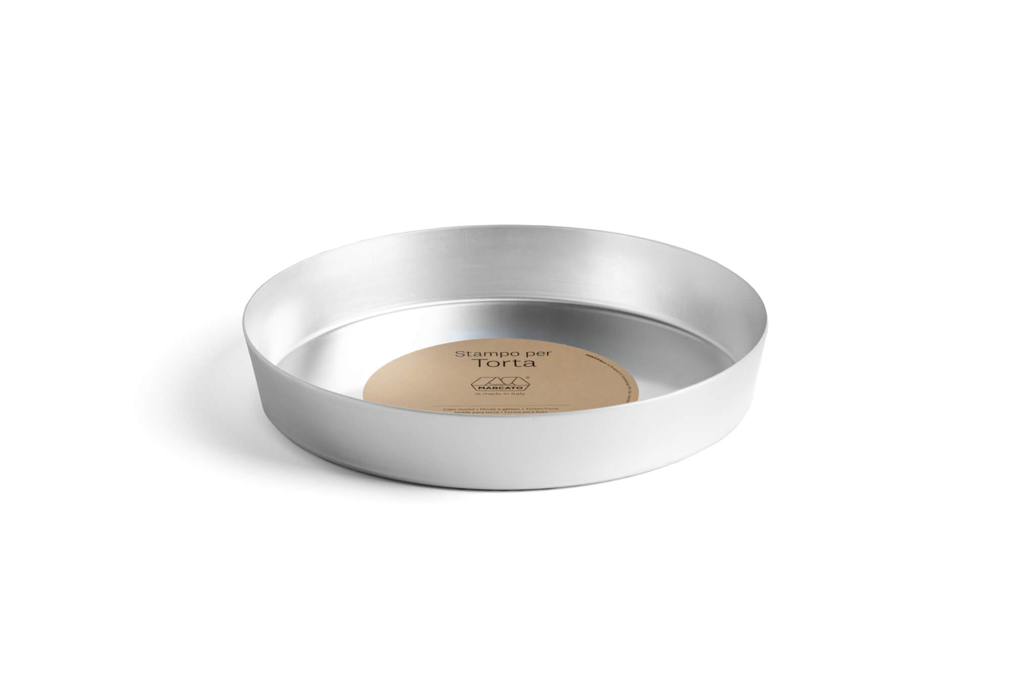 Marcato Aluminium Round Pans Perfect for Chicago Pan Pizzas, Cakes, Pies, etc.