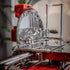 Close-up of the cutting plate on the Berkel Volano B114 flywheel slicer