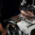 Lifestyle shot of Berkel Volano B114X flywheel slicer being used to cut cured meats