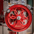 Close-up of the Berkel B2 Volano Flywheel slicer