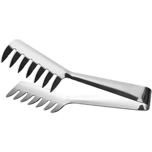 Piazza Stainless-Steel Pasta Tongs