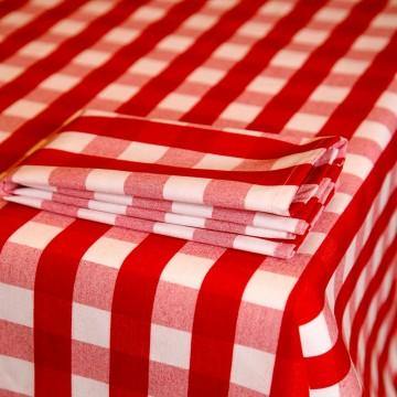 Rosso Gingham Napkins - Pasta Kitchen (tutto pasta)