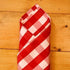 Rosso Gingham Napkins - Pasta Kitchen (tutto pasta)
