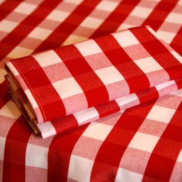 Rosso Gingham Topper Tablecloths - Pasta Kitchen (tutto pasta)